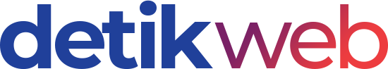Logo Detikweb dengan tulisan 'detik' berwarna biru dan 'web' berwarna merah dan ungu.