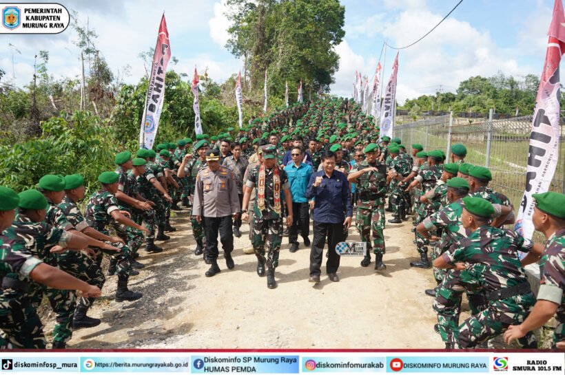 Pj Sekda Mura Sambut Kunker Danbrigif TP 86 Mandau