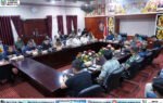 Rapat koordinasi dipimpin Heriyus Bupati Murung Raya di aula kantor bupati, membahas kelangkaan dan kenaikan BBM serta koordinasi Pertamina.