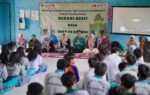 Para pelajar SMA Negeri 2 Halong mengikuti sosialisasi Berani Gesit B2SA dari DKP3 Kabupaten Balangan tentang pola konsumsi pangan sehat dan bergizi.