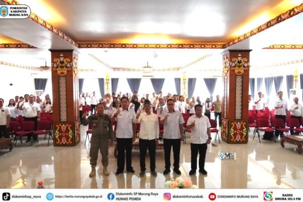Di aula kantor Bupati Murung Raya, para pejabat dan ASN mengikuti sosialisasi Penilaian Kapabilitas Kelembagaan Perangkat Daerah Tahun 2026.