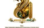 Logo resmi Hari Jadi ke-24 Kabupaten Murung Raya menampilkan angka 24 emas, motif ikan, dan tema Hebat Bersinergi Membangun Tanah Malai Tolung Lingu.