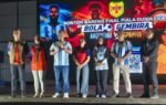 Bupati Gumas, Forkopimda Bersama Masyarakat Nobar Final Piala Dunia Di Taman Kota Kuala Kurun