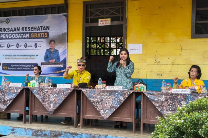 TP PKK Gunung Mas Gelar Pemeriksaan Kesehatan Gratis dan Pasar Murah Di Tumbang Tambirah